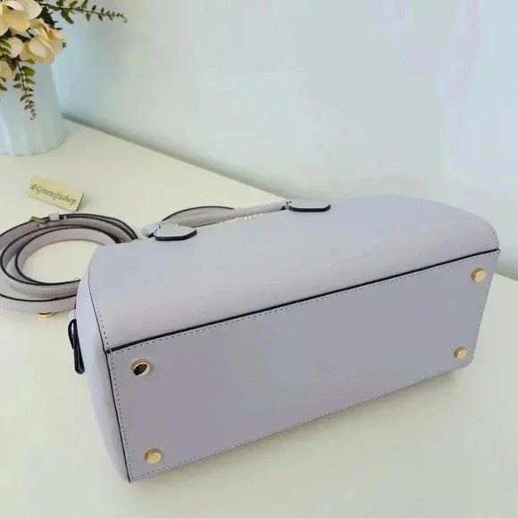 Kate Spade  Madison Large Duffle satchel  Crossbody Bag Pastel Lavender - Picture 7 of 10